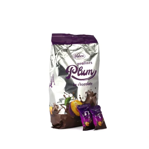 VOBRO PRALINES PLUM IN CHOCOLATE